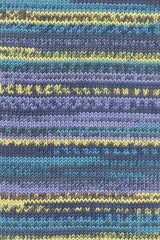 Lang Yarns Merino 120 Color – 100g / 240m – Purple/Yellow/Brown/Aqua (0001) – detail