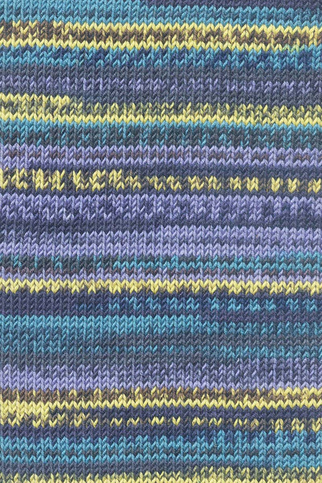 Lang Yarns Merino 120 Color – 100g / 240m – Purple/Yellow/Brown/Aqua (0001) – detail