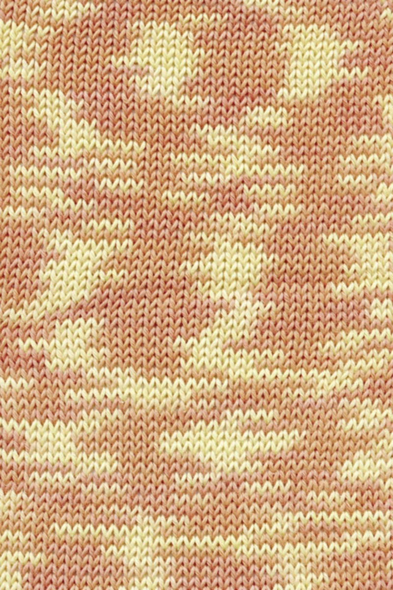 Lang Yarns Handarbeitsgarn Color – Orange/Yellow Printed (0059) – colour texture