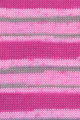 Lang Yarns Handarbeitsgarn Color – Fuchsia/Pink/Beige Printed (0065) – colour texture