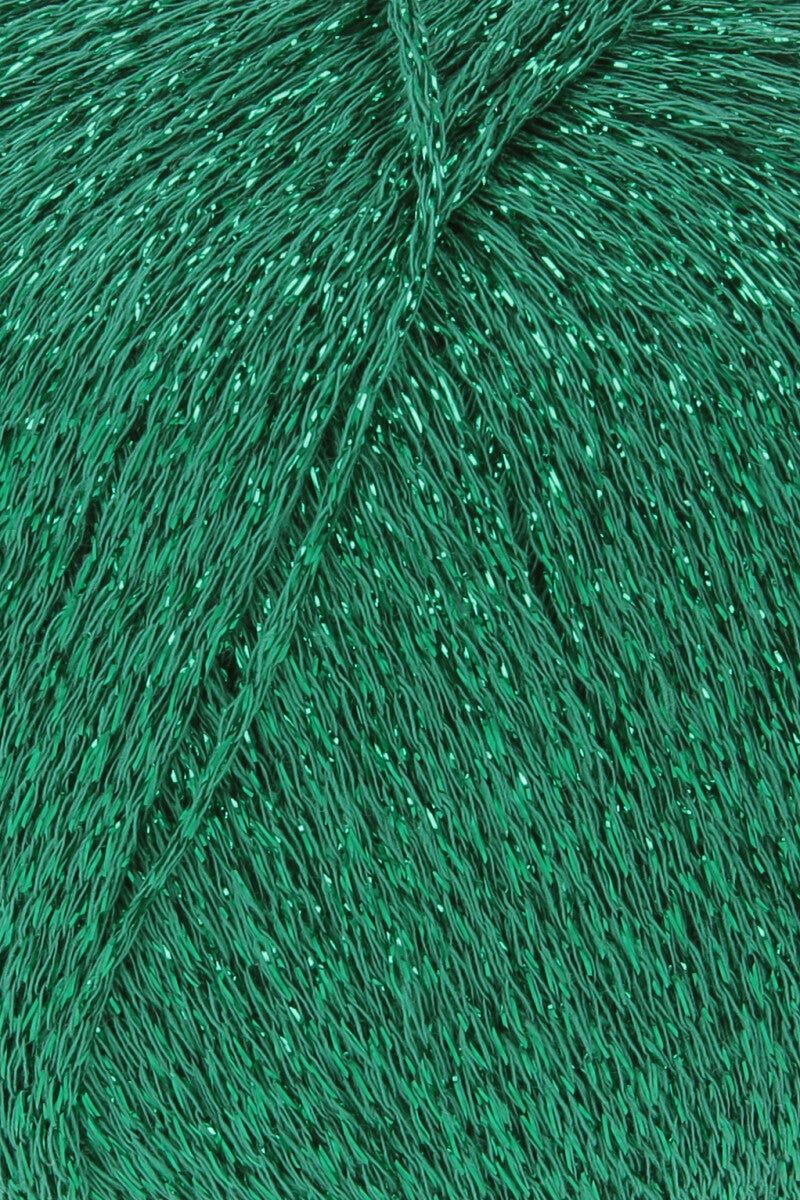 Lang Yarns Lamé Soft – 50g / 190m – Pine Green (0018) – detail