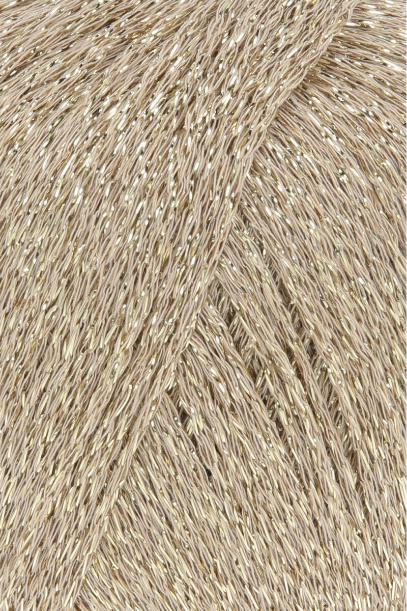 Lang Yarns Lamé Soft – 50g / 190m – Gold (0050) – detail