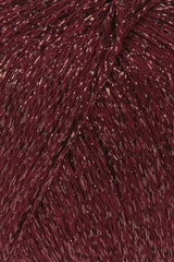 Lang Yarns Lamé Soft – 50g / 190m – Berry (0066) – detail