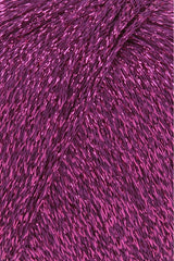 Lang Yarns Lamé Soft – 50g / 190m – Aubergine (0080) – detail