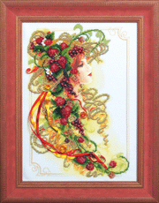 Beadwork kit Summer Bead Embroidery, Needlepoint, Handcraft kit, DIY Beaded Painting 3D, Tapestry Beaded Cross Stitch kit