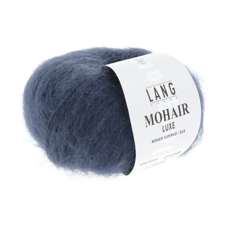 Lang Yarns Mohair Luxe Yarn, 175m / 25g – Steel Blue (0010)