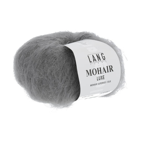 Lang Yarns Mohair Luxe Yarn, 175m / 25g – Anthracite (0070)