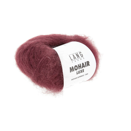 Lang Yarns Mohair Luxe Yarn, 175m / 25g – Wine Red (0162)