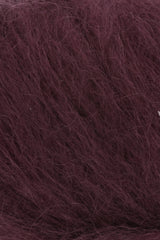 Lang Yarns Mohair Luxe Yarn, 175m / 25g – Wine (0164), yarn texture