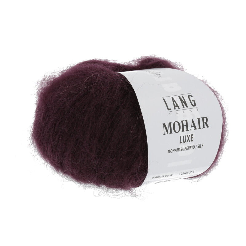 Lang Yarns Mohair Luxe Yarn, 175m / 25g – Eggplant (0180)
