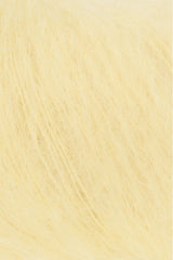 Lang Yarns Mohair Luxe Yarn, 175m / 25g – Sun Yellow (0213), yarn texture