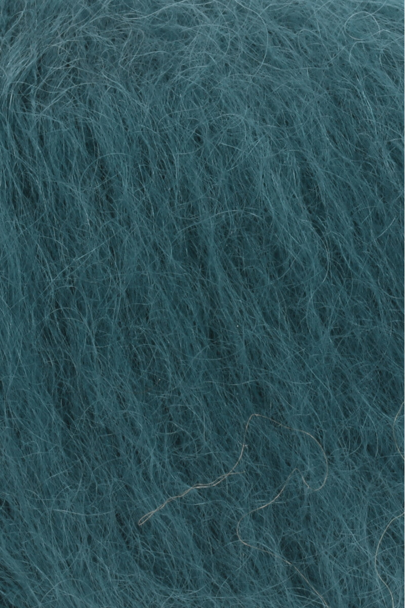Lang Yarns Mohair Luxe Yarn, 175m / 25g – Petrol (0288), yarn texture