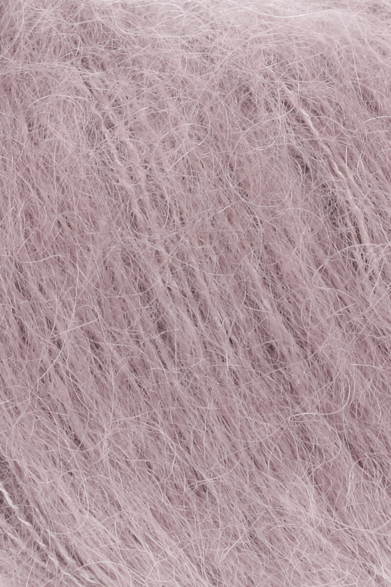 Lang Yarns Mohair Luxe Yarn, 175m / 25g – Old Rose (0348), yarn texture