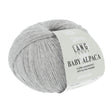 Lang Yarns Baby Alpaca Yarn, 170m / 50g – Light Grey Mélange (0003)