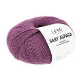 Lang Yarns Baby Alpaca Yarn, 170m / 50g – Plum (0180)