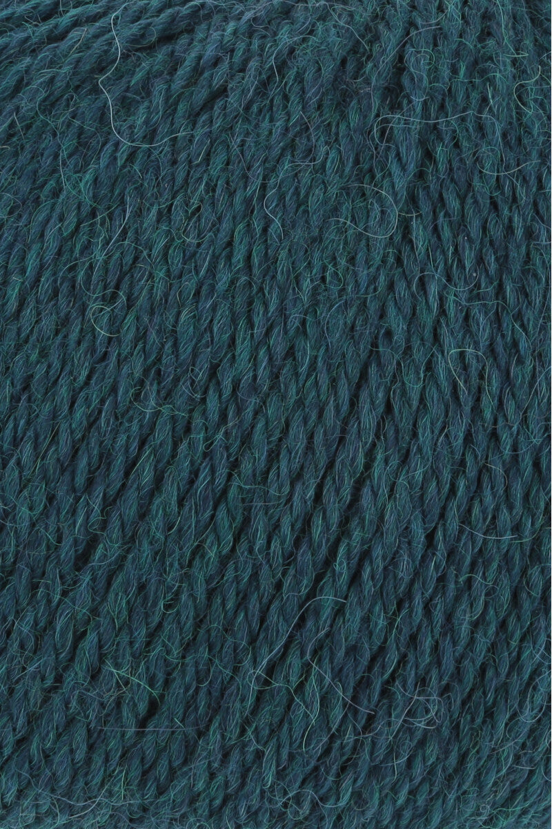 Lang Yarns Baby Alpaca Yarn, 170m / 50g – Dark Petrol Mélange (0188), yarn texture