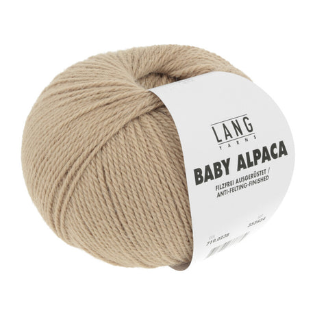 Lang Yarns Baby Alpaca Yarn, 170m / 50g – Camel (0238)