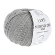 Lang Yarns Merino 200 Bébé Yarn, 203m / 50g – Light Grey Mélange (0303)