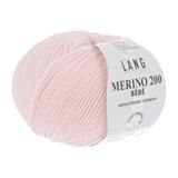 Lang Yarns Merino 200 Bébé Yarn, 203m / 50g – Rose (0309)