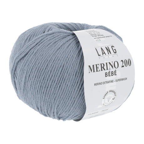 Lang Yarns Merino 200 Bébé Yarn, 203m / 50g – Light Jeans (0333)