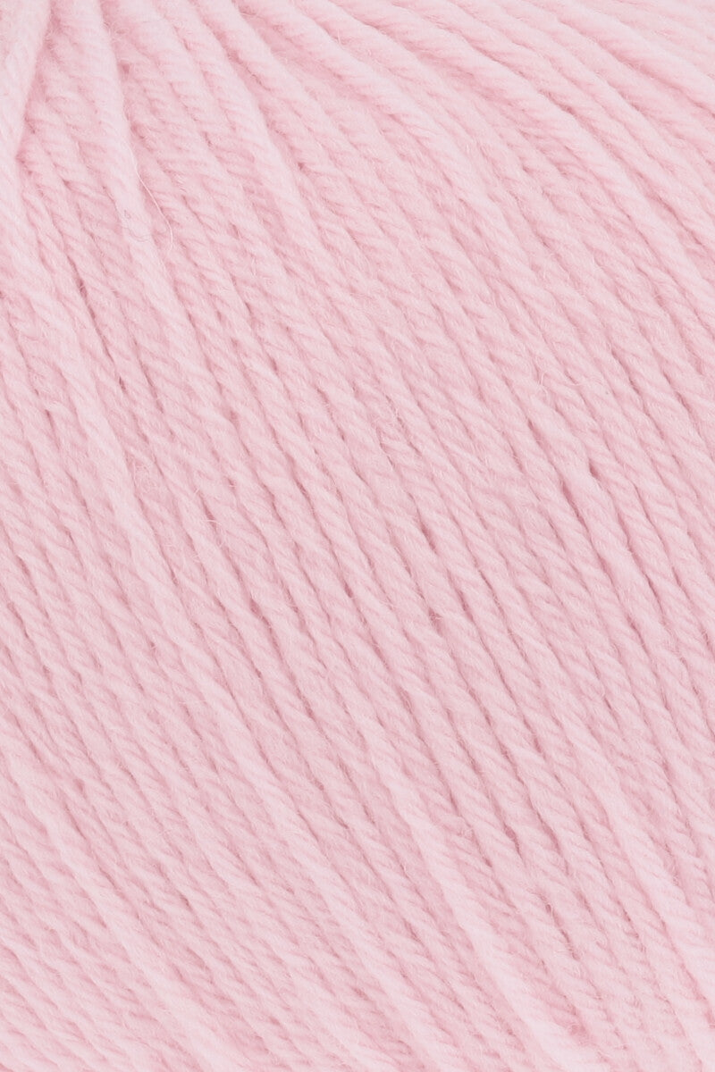 Lang Yarns Merino 200 Bébé Yarn, 203m / 50g – Dark Rose (0409), yarn texture