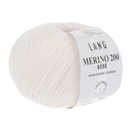 Lang Yarns Merino 200 Bébé Yarn, 203m / 50g – Baby Rose (0519)