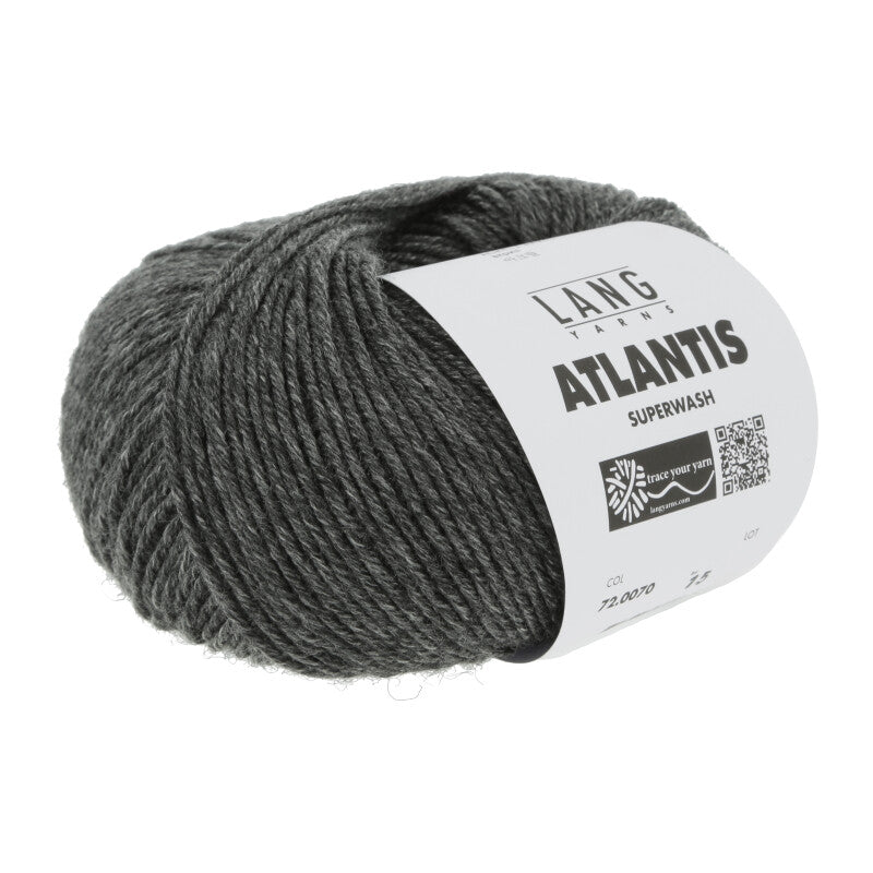 Lang Yarns Atlantis – 50g / 135m – Dark Grey (0070)