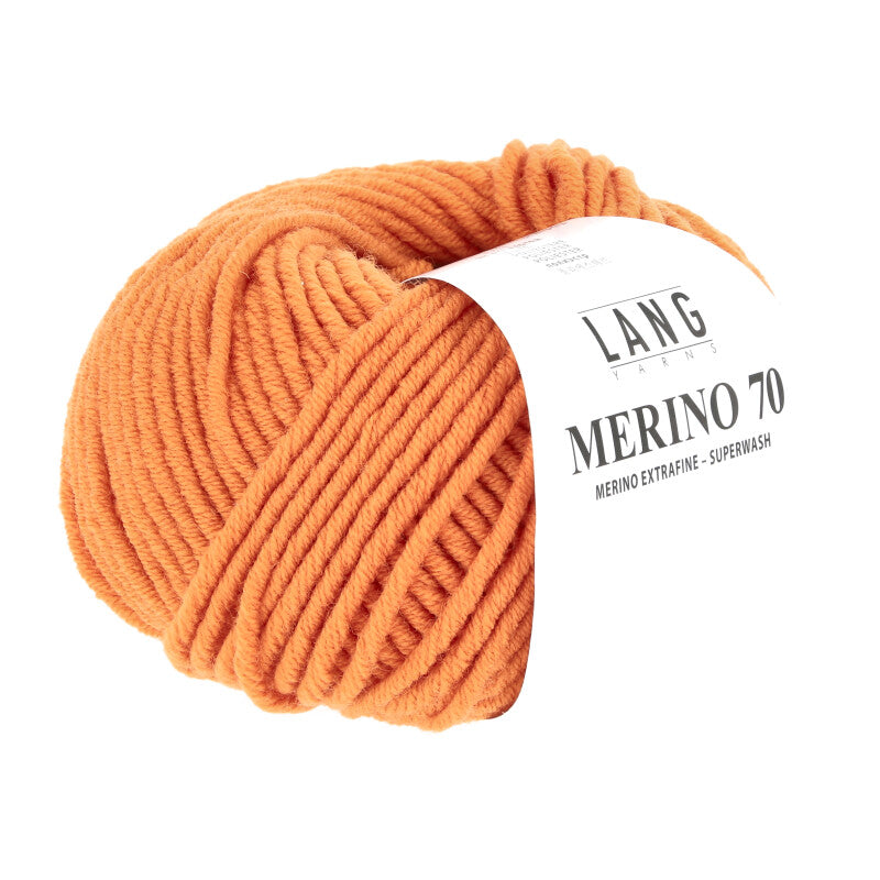 Lang Yarns Merino 70 – 50g / 70m – Orange (0059)