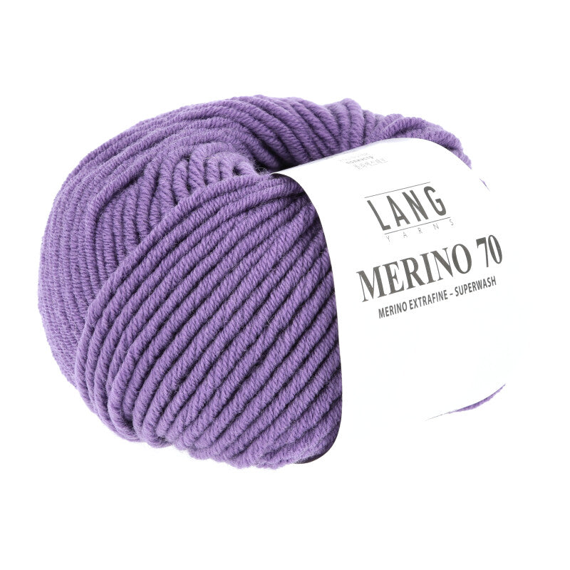 Lang Yarns Merino 70 – 50g / 70m – Dark Lilac (0346)