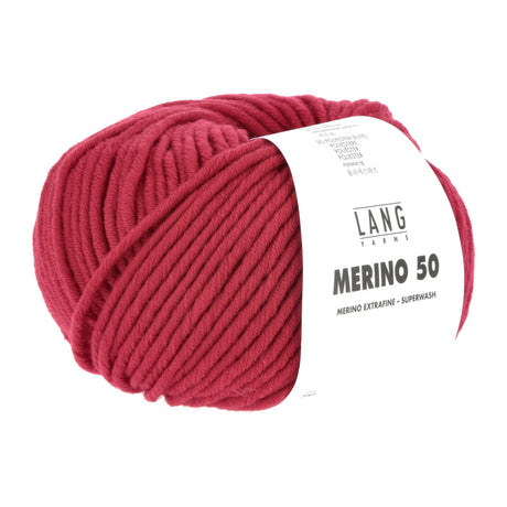 Lang Yarns Merino 50 – 100g / 90m – Geranium (0060)