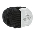 Lang Yarns Merino 50 – 100g / 90m – Anthracite Mélange (0070)