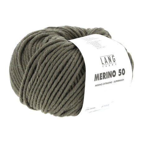 Lang Yarns Merino 50 – 100g / 90m – Olive (0098)