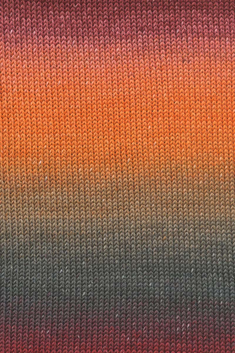 Lang Yarns Baby Cotton Color – 50g / 180m – Multicolour/Orange (0056) – detail