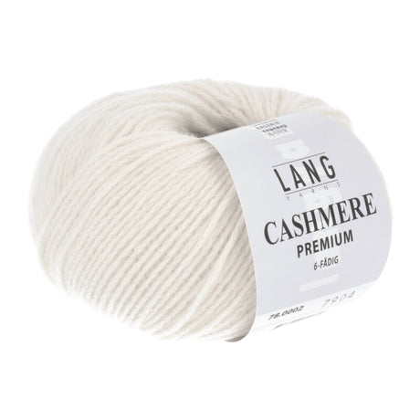 Lang Yarns Cashmere Premium Yarn, 115m / 25g – Offwhite (0002)