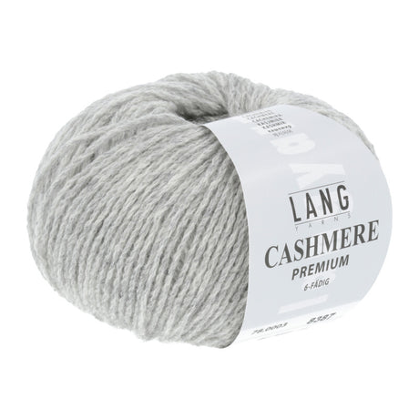 Lang Yarns Cashmere Premium Yarn, 115m / 25g – Silver Grey Mélange (0003)
