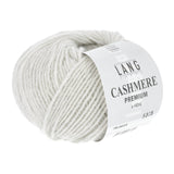 Lang Yarns Cashmere Premium Yarn, 115m / 25g – Light Grey Mélange (0023)