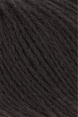 Lang Yarns Cashmere Premium Yarn, 115m / 25g – Dark Brown (0067), yarn texture