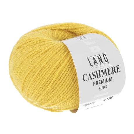 Lang Yarns Cashmere Premium Yarn, 115m / 25g – Yellow (0113)