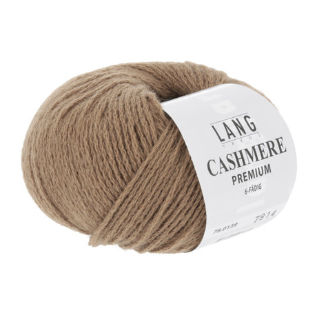 Lang Yarns Cashmere Premium Yarn, 115m / 25g – Light Brown (0139)