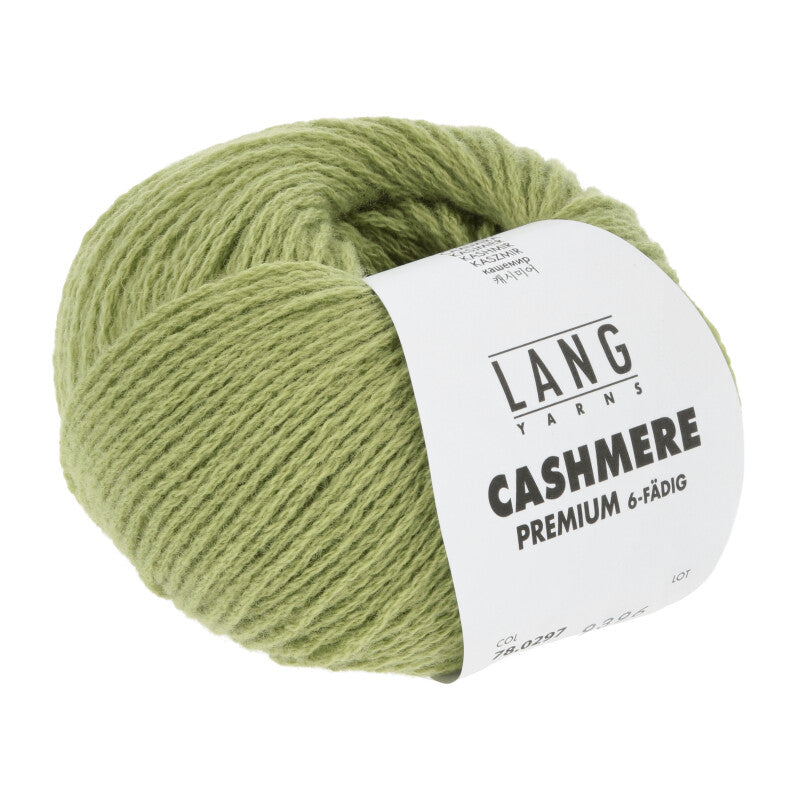 Lang Yarns Cashmere Premium Yarn, 115m / 25g – Light Olive (0297)