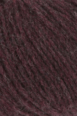 Lang Yarns Cashmere Premium Yarn, 115m / 25g – Bordeaux Chante Claire (0464), yarn texture
