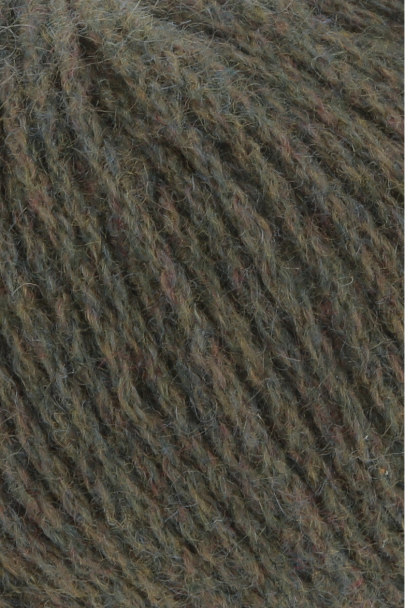 Lang Yarns Cashmere Premium Yarn, 115m / 25g – Olive Chante Claire (0498), yarn texture