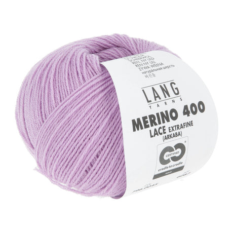 Lang Yarns Merino 400 Lace – 25g / 200m – Mauve (0045)