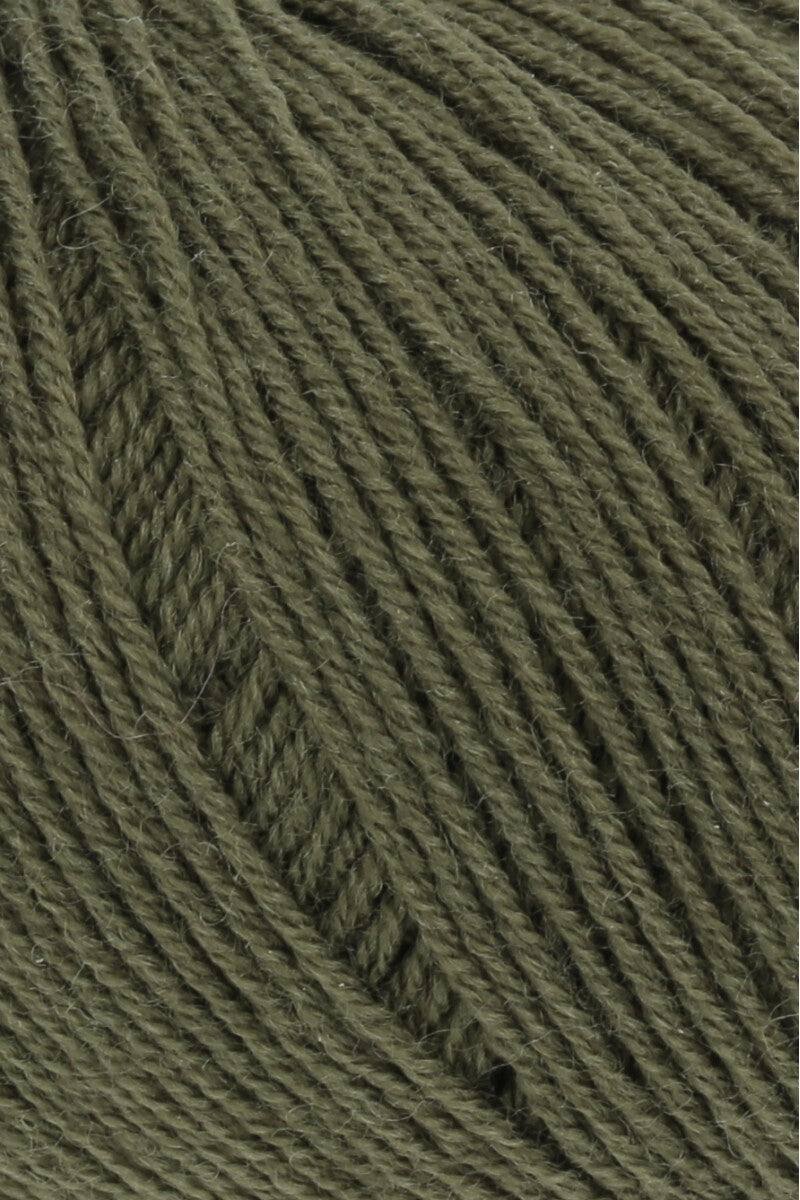 Lang Yarns Merino 400 Lace – 25g / 200m – Olive (0098) – detail