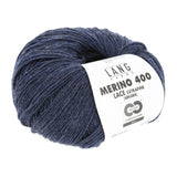 Lang Yarns Merino 400 Lace – 25g / 200m – Dark Jeans Mélange (0334)