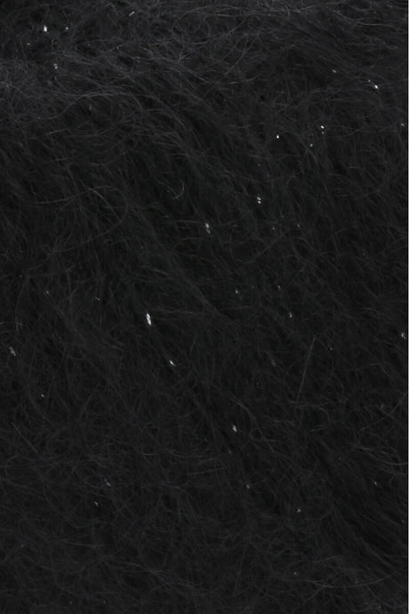 Lang Yarns Mohair Luxe Lamé – 25g / 175m – Silver - Black (0004) – detail