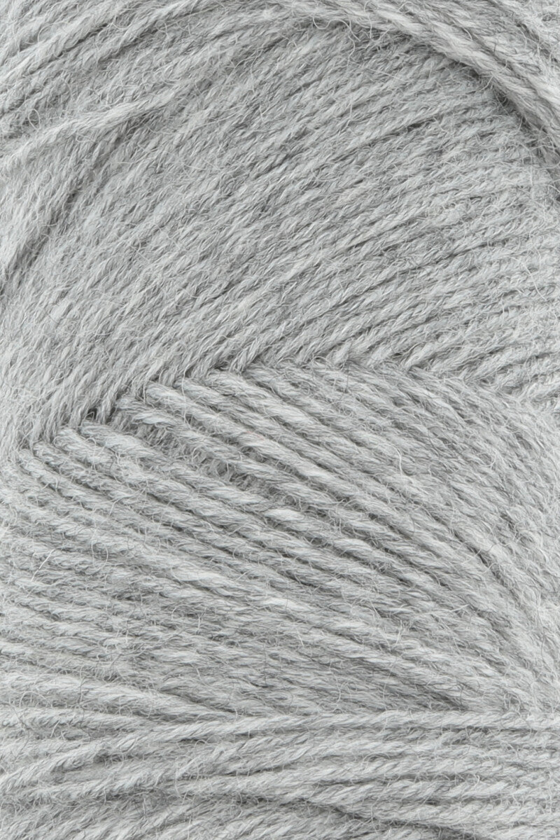 Lang Yarns Jawoll Yarn, 190m / 50g – Grey Mélange (0005), yarn texture