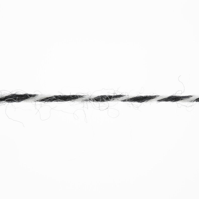 Lang Yarns Jawoll Yarn, 190m / 50g – Anhtracite/Ecru Mouliné (0137), yarn strand