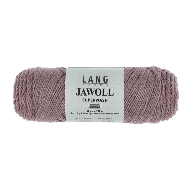 Lang Yarns Jawoll Yarn, 190m / 50g – Dark Dusky Pink (0348)