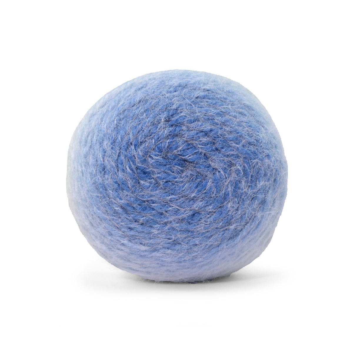 Círculo Marfim – Acrylic Gradient Cake Yarn (400 m / 200 g) - Blue yarn ball on a white background